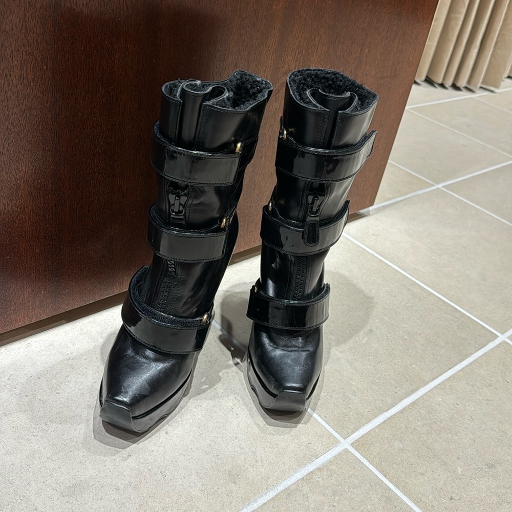 Louis Vuitton wedge ankle boots